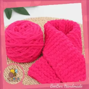 Đồ len handmade hồng đậm