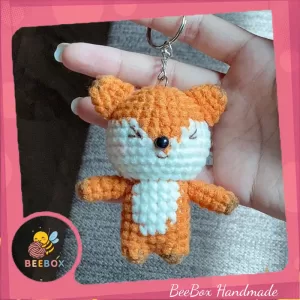 Móc thú len treo chìa khóa – Món phụ kiện handmade dễ thương