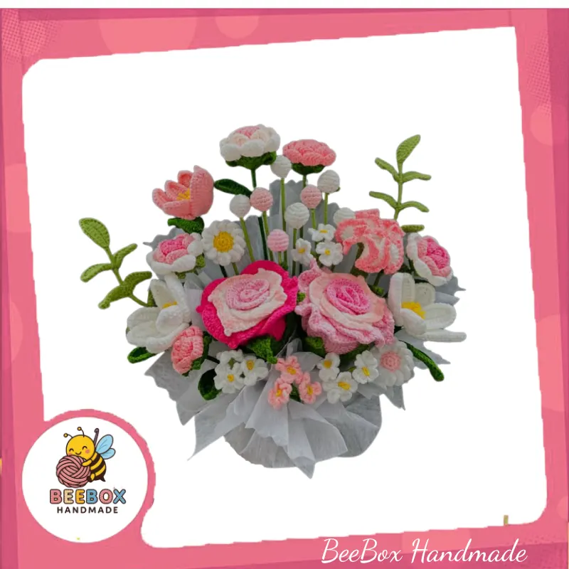 Bó hoa len handmade   Món quà yêu thương