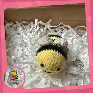 Móc khoá len handmade con ong