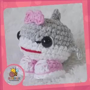 Móc Khóa Cá Mập Hồng