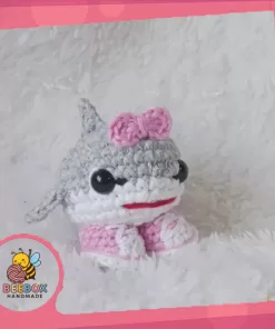 Móc Khóa Cá Mập Hồng