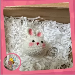 Móc khoá thỏ bằng len